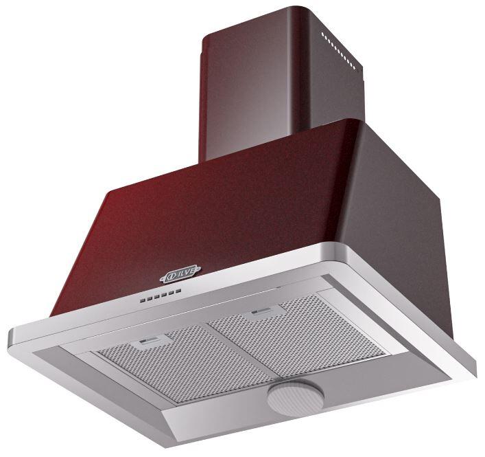 Ilve UAM76BU Majestic 30 Inch Burgundy Wall Mount Range Hood