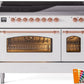 Ilve UPI486NMPRAP Nostalgie Ii 48 Inch Electric Freestanding Range In Ral Custom Color With Copper Trim