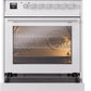 Ilve UP30WMPWHLP Professional Plus Ii 30 Inch Dual Fuel Liquid Propane Freestanding Range In White With Trim