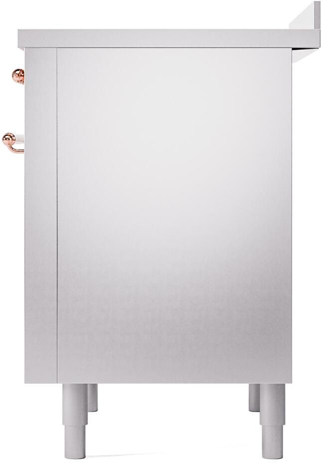 Ilve UPI366NMPSSP Nostalgie Ii 36 Inch Electric Freestanding Range In Stainless Steel With Copper Trim