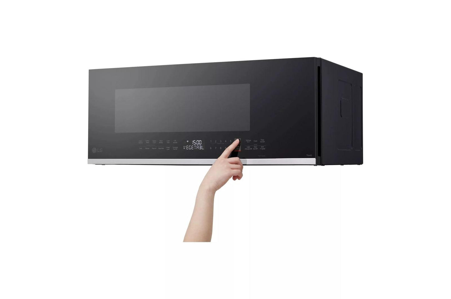 Lg MVEF1337F 1.3 Cu. Ft. Smart Low Profile Over-The-Range Microwave Oven With Sensor Cook