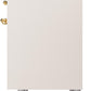 Ilve UPD40FNMPAWGLP Nostalgie Ii 40 Inch Dual Fuel Liquid Propane Freestanding Range In Antique White With Brass Trim