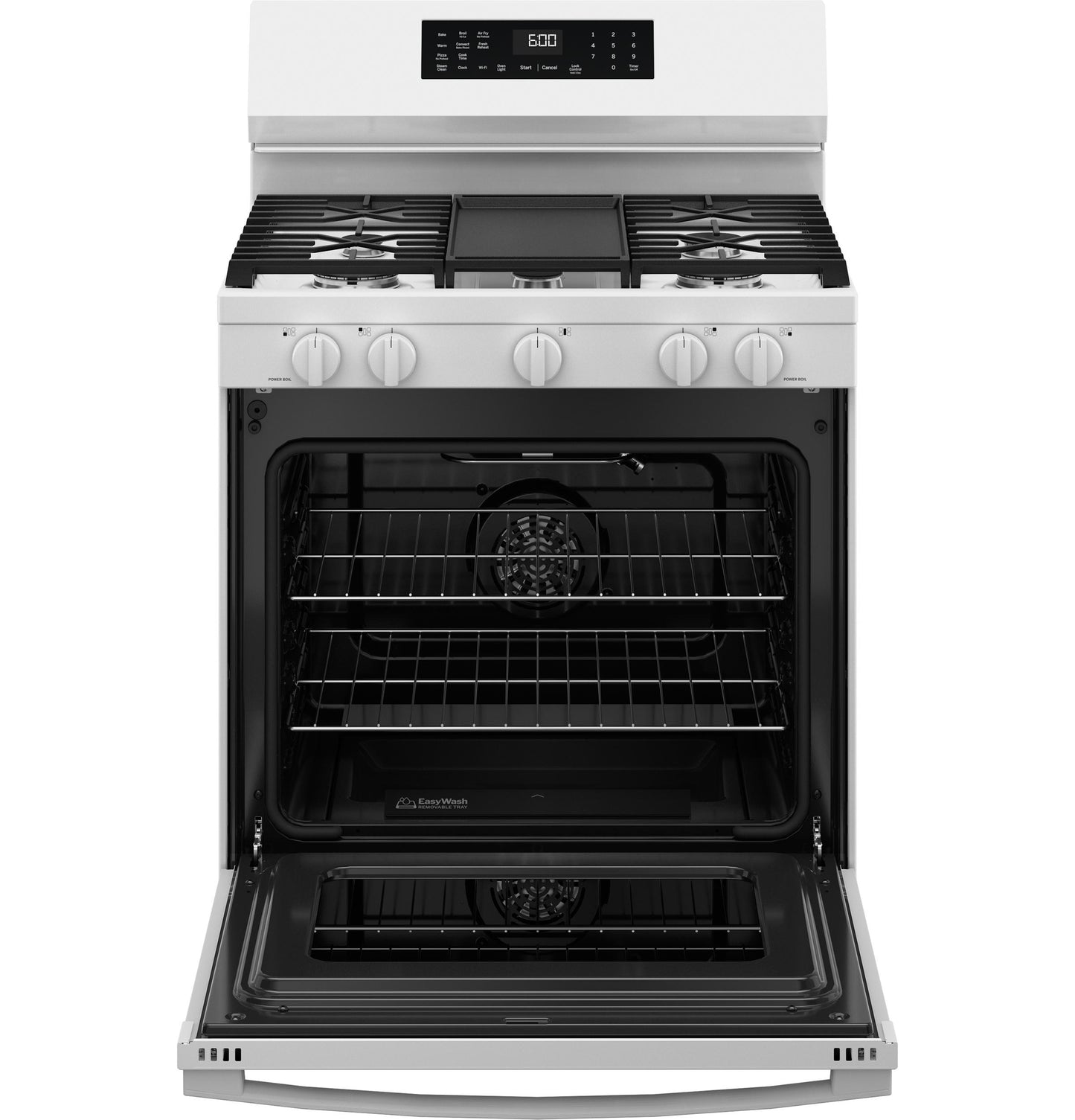 Ge Appliances GGF600AVWW Ge® 30" Free-Standing Gas Convection Range With No Preheat Air Fry And Easywash&#8482; Oven Tray