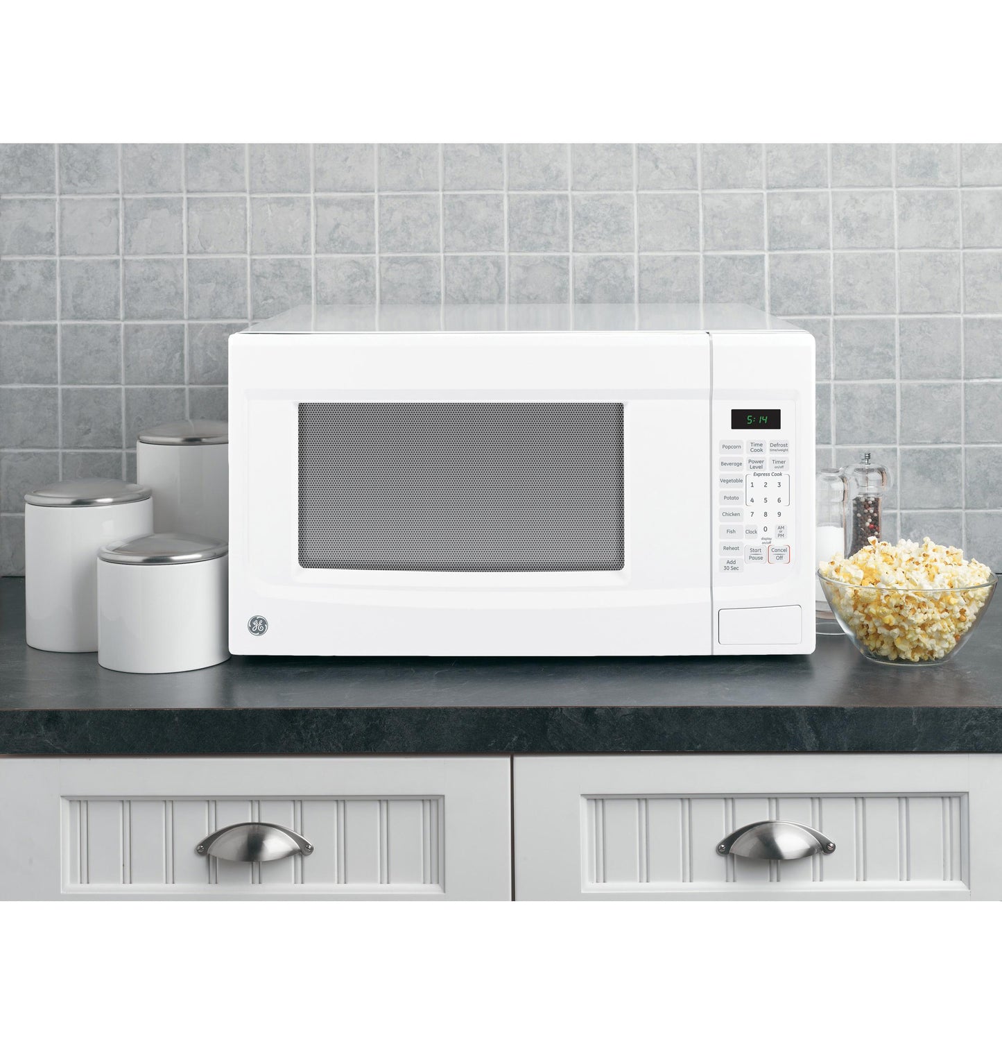 Ge Appliances GCST14S1WWW Ge® 1.4 Cu. Ft. Countertop Microwave Oven