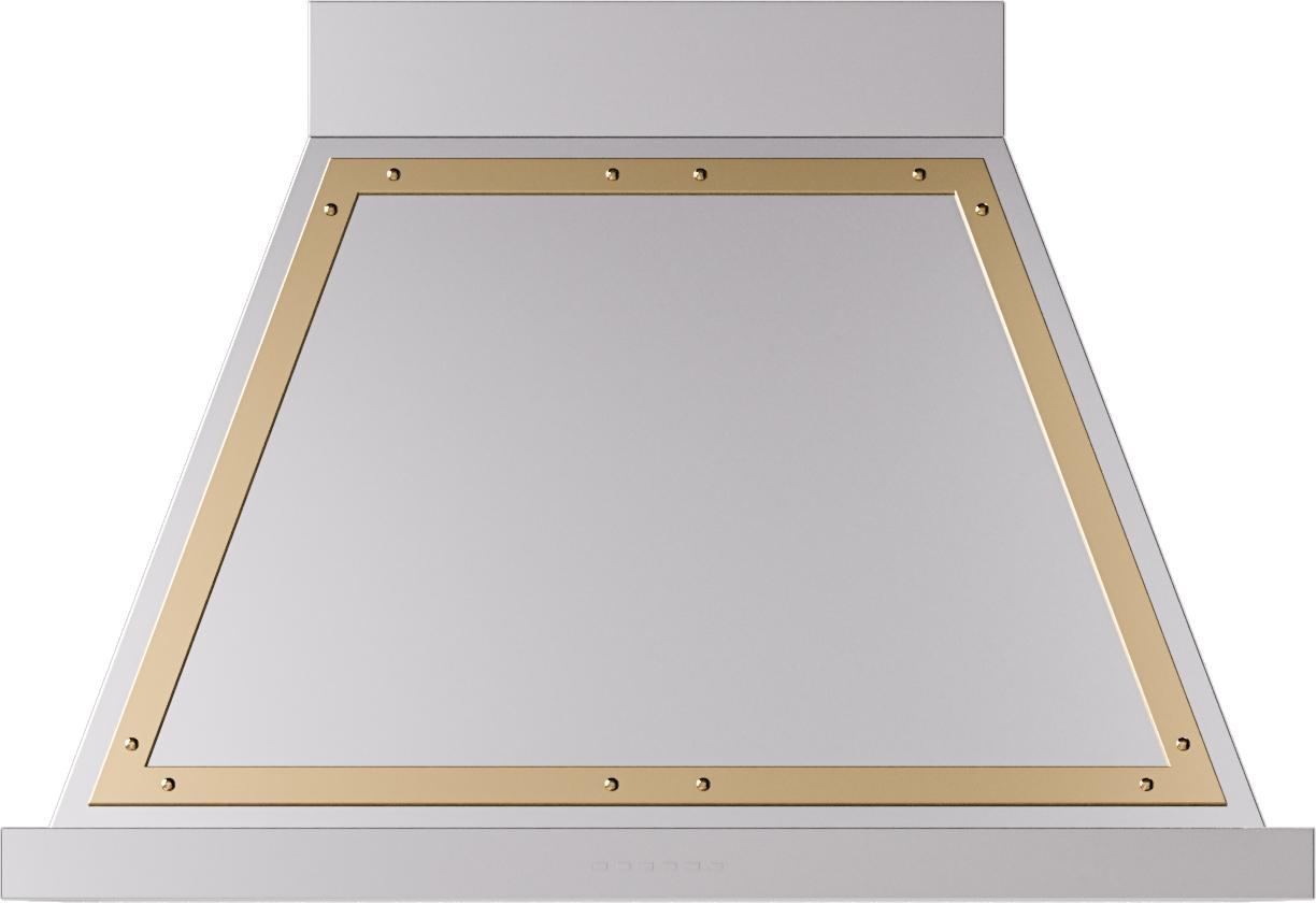 Ilve UANB36SSG Ilve Uanb36Ssg Nostalgie 36" Hood In Stainless Steel With Brass Trim