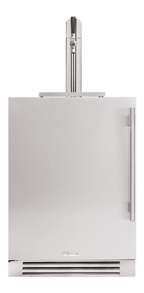 True Residential TUR24BDLSSC 24 Inch Single Tap Solid Stainless Door Left Hinge Undercounter Beverage Dispenser