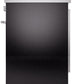 Ilve UPI304WMPBK Professional Plus Ii 30 Inch Electric Freestanding Range In Glossy Black With Trim