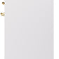 Ilve UPI304NMPWHG Nostalgie Ii 30 Inch Electric Freestanding Range In White With Brass Trim