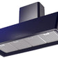 Ilve UAG48MB Nostalgie 48 Inch Blue Wall Mount Range Hood