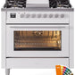 Ilve UP36FWMPRA Professional Plus Ii 36 Inch Dual Fuel Natural Gas Freestanding Range In Ral Custom Color With Trim