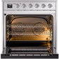 Ilve UPI304NMPSSC Nostalgie Ii 30 Inch Electric Freestanding Range In Stainless Steel With Chrome Trim