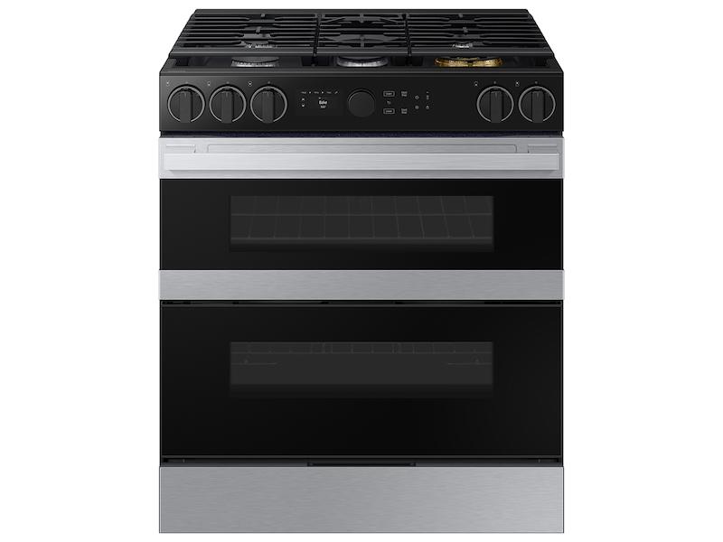 Samsung NSY6DG8550SR Bespoke Smart Slide-In Dual Fuel Range 6.3 Cu. Ft. With Flex Duo&#8482; & Illuminated Precision Knobs In Stainless Steel