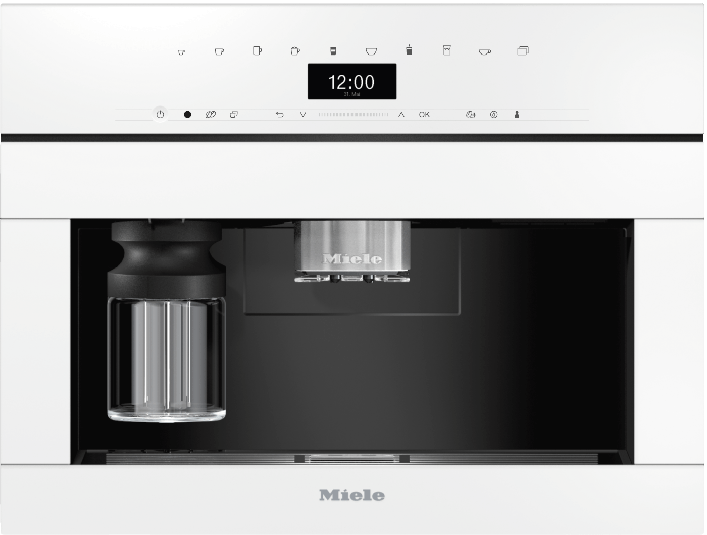 Miele CVA7440BW Cva 7440 - Built-In Coffee Machine In A Perfectly Combinable Design With Patented Cupsensor For Perfect Coffee.