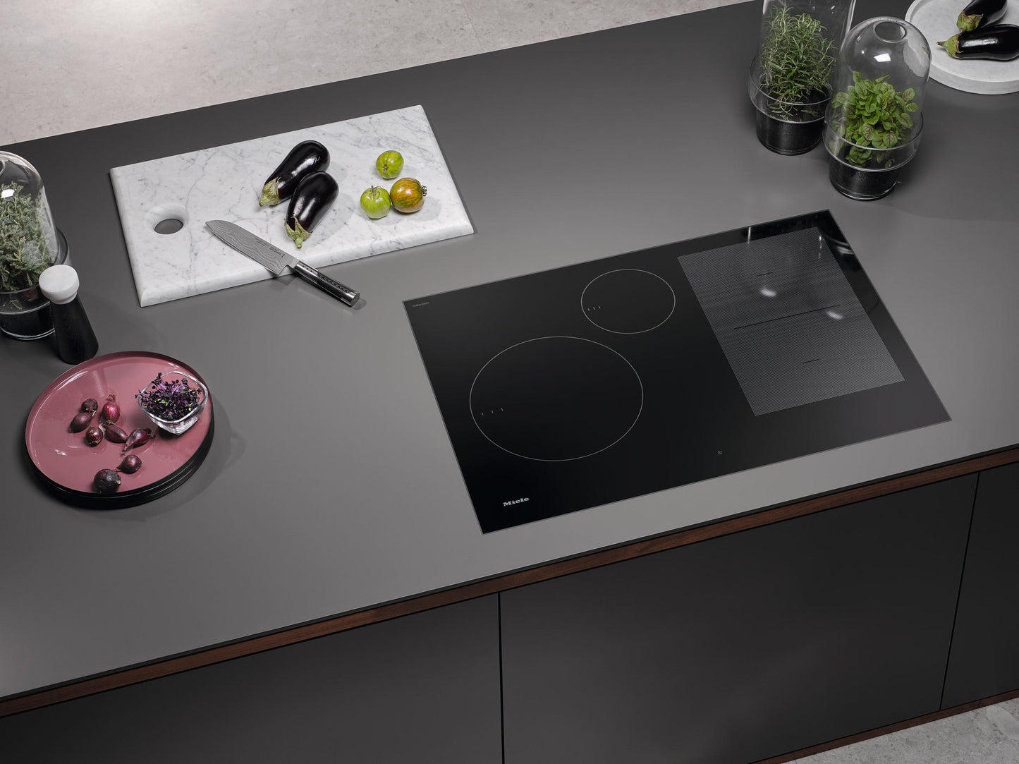 Miele KM7735FL Km 7735 Fl - 30-Inch Induction Cooktop, Operated With Its Own Controls With Powerflex Cooking Area For Maximum Performance