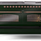 Ilve UP60FNMPEGPLP Nostalgie Ii 60 Inch Dual Fuel Liquid Propane Freestanding Range In Emerald Green With Copper Trim