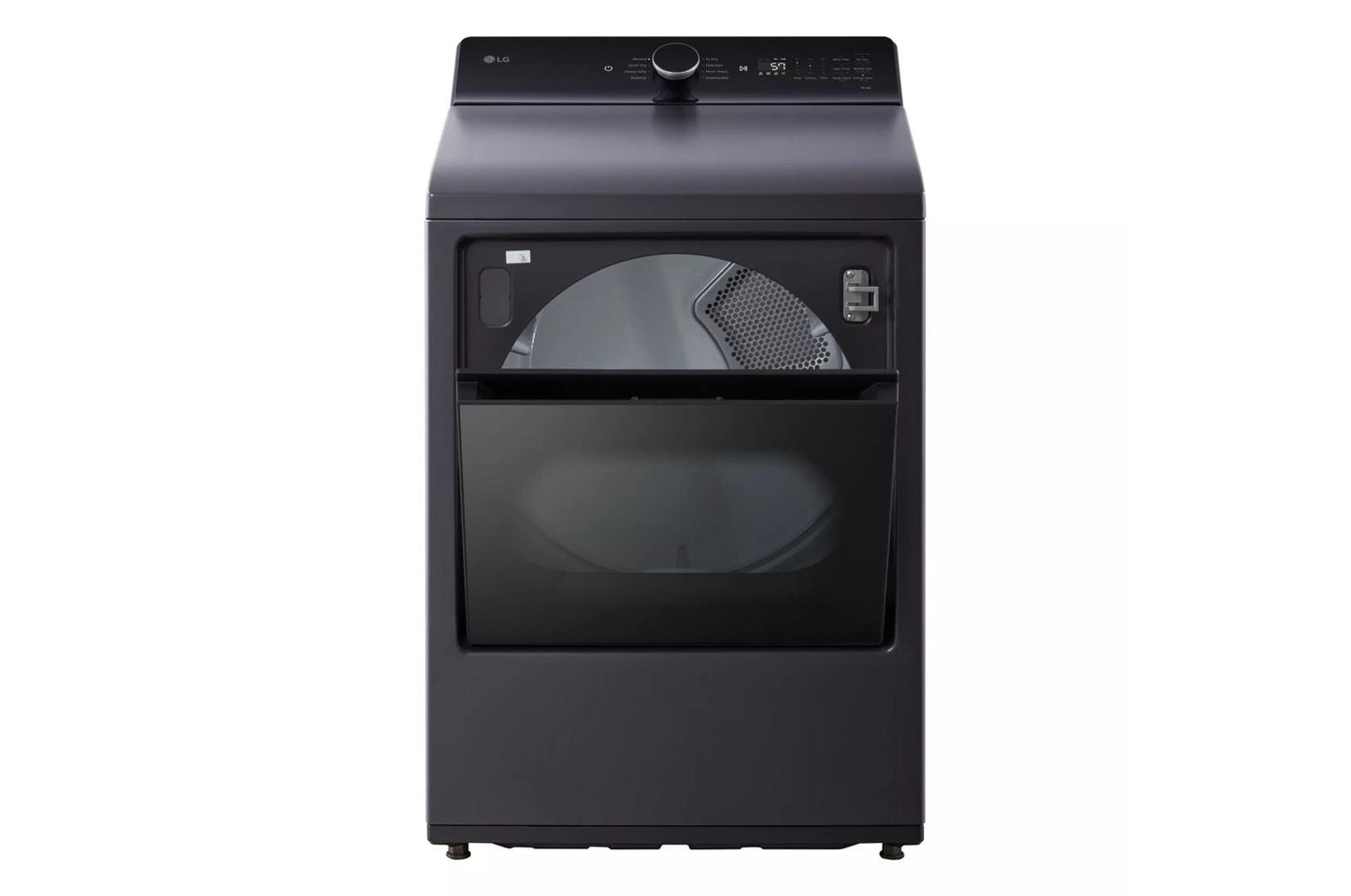 Lg DLE8400BE 7.3 Cu. Ft. Ultra Large Capacity Rear Control Electric Dryer With Lg Easyload&#8482; Door And Ai Sensing