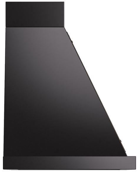 Ilve UANB30BKG Nostalgie 30 Inch Glossy Black Wall Mount Convertible Range Hood