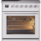 Ilve UPI304WMPWH Professional Plus Ii 30 Inch Electric Freestanding Range In White With Trim