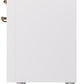 Ilve UPI366NMPWHB Nostalgie Ii 36 Inch Electric Freestanding Range In White With Bronze Trim