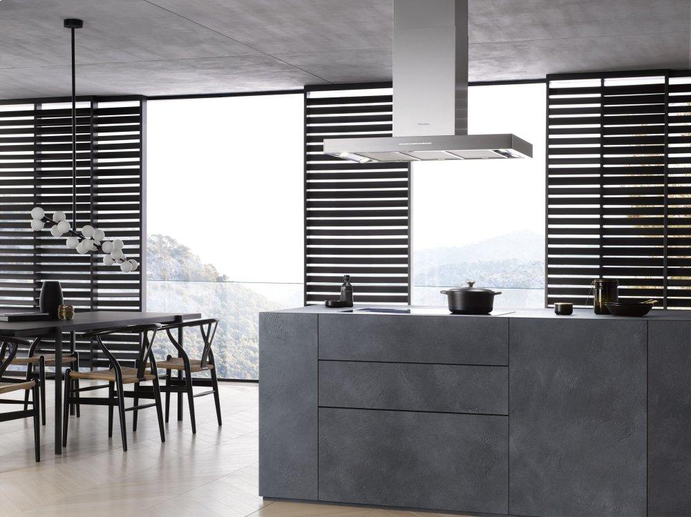 Miele PUR98DSS Pur 98 D - Island DéCor Hood With Energy-Efficient Led Lighting And Backlit Controls For Easy Use.