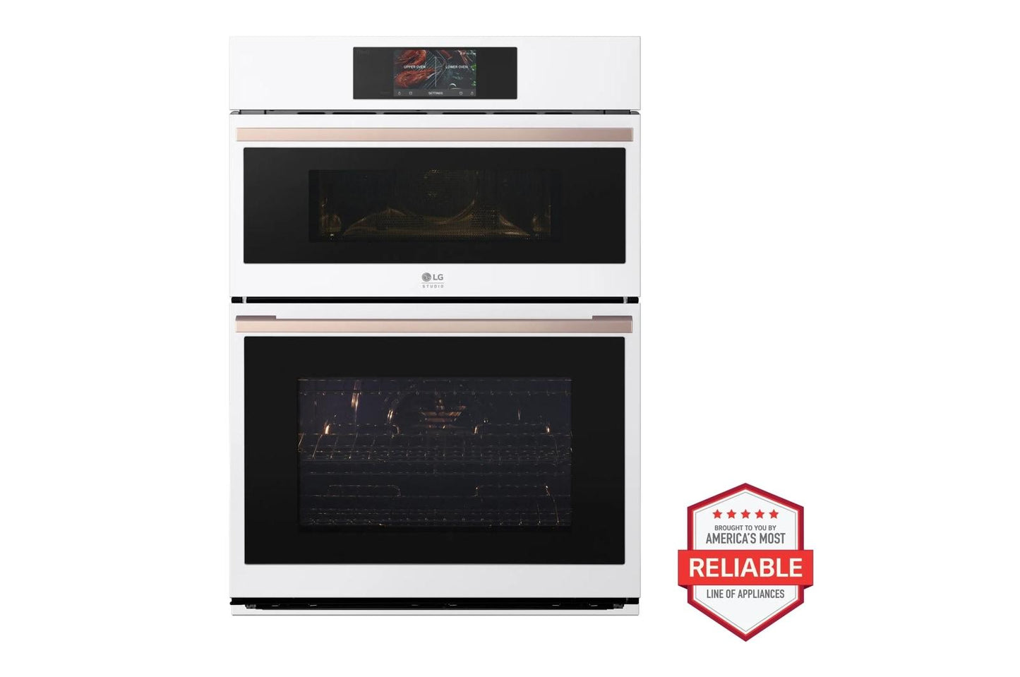 Lg WCES6428N Lg Studio 1.7/4.7 Cu. Ft. Combination Double Wall Oven With Air Fry