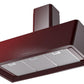 Ilve UAG40BU Nostalgie 40 Inch Burgundy Wall Mount Range Hood