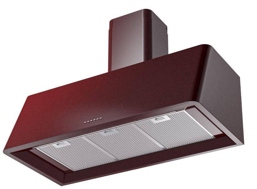 Ilve UAG40BU Nostalgie 40 Inch Burgundy Wall Mount Range Hood