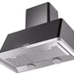 Ilve UAM100BK Majestic 40 Inch Glossy Black Wall Mount Range Hood