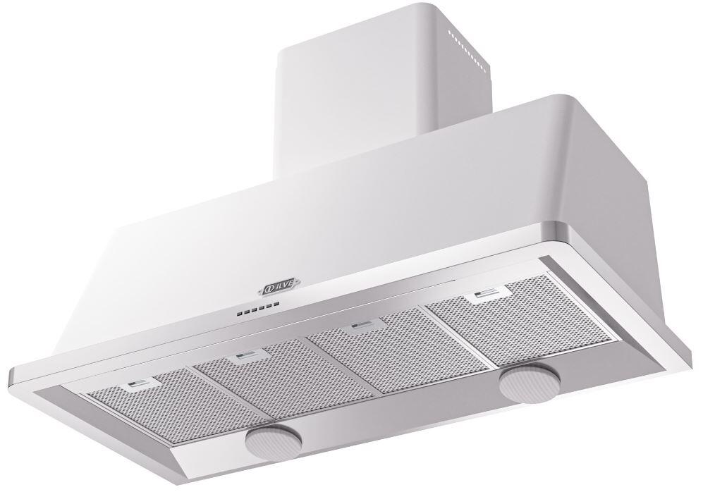 Ilve UAM120WH Majestic 48 Inch White Wall Mount Range Hood