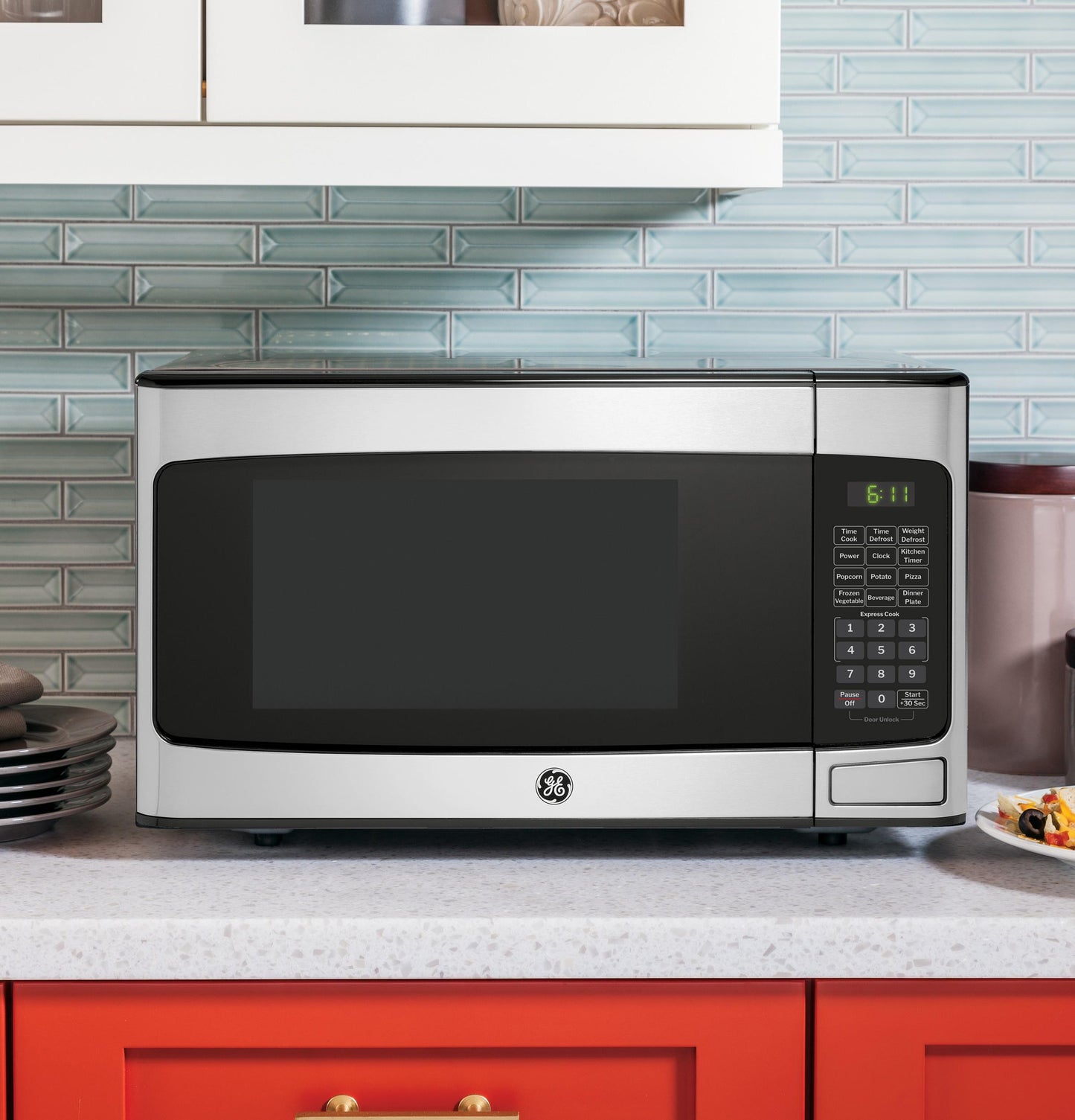 Ge Appliances GCST11X1WSS Ge® 1.1 Cu. Ft. Capacity Countertop Microwave Oven