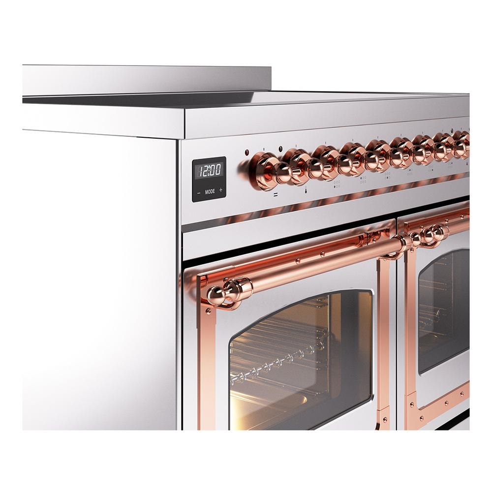 Ilve UNDI406NMPSSP Ilve Undi406Nmpssp Nostalgie Ii Noblesse 40" Induction Range (Triple Glass Door, Stainless Steel, Copper)