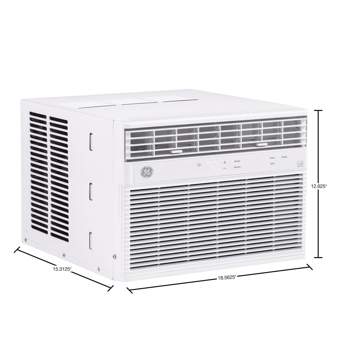 Ge Appliances AHEK08AC Ge® Energy Star® 8,000 Btu Smart Electronic Window Air Conditioner For Medium Rooms Up To 350 Sq. Ft.