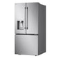 Lg LF25H6330S 25 Cu.Ft. 3-Door French Door Refrigerator With New Hybrid Handle Design And External Ice And Water Dispenser