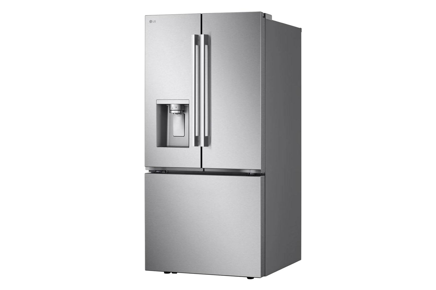 Lg LF25H6330S 25 Cu.Ft. 3-Door French Door Refrigerator With New Hybrid Handle Design And External Ice And Water Dispenser