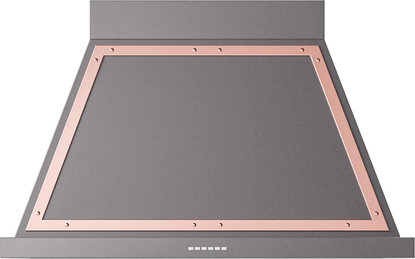 Ilve UANB40MGP Ilve Uanb40Mgp Nostalgie 40" Hood In Matte Graphite With Copper Trim