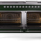 Ilve UP60FNMPEGC Nostalgie Ii 60 Inch Dual Fuel Natural Gas Freestanding Range In Emerald Green With Chrome Trim