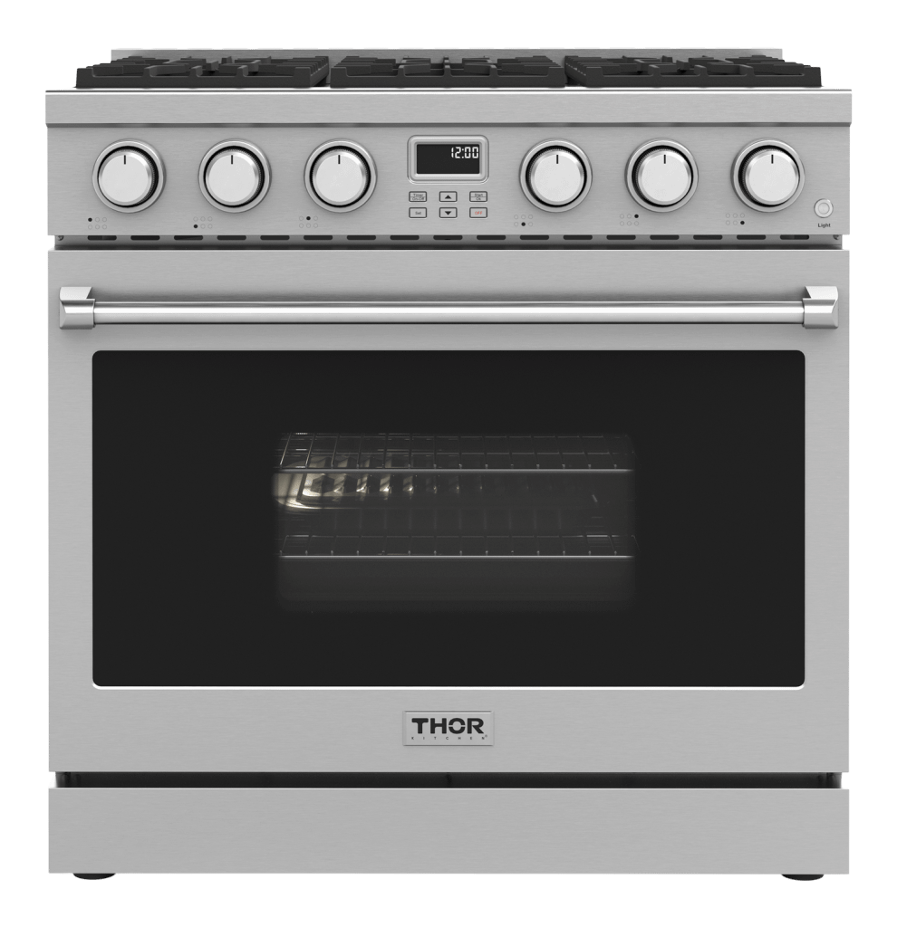 Thor Kitchen ARG36LP Thor Kitchen 36-Inch Contemporary Professional Gas Range - Arg36Lp
