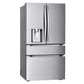 Lg LF25G8330S 25 Cu. Ft. Smart Counter-Depth Max™ 4-Door French Door Refrigerator With Full-Convert Drawer™