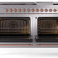 Ilve UP60FNMPSSP Nostalgie Ii 60 Inch Dual Fuel Natural Gas Freestanding Range In Stainless Steel With Copper Trim