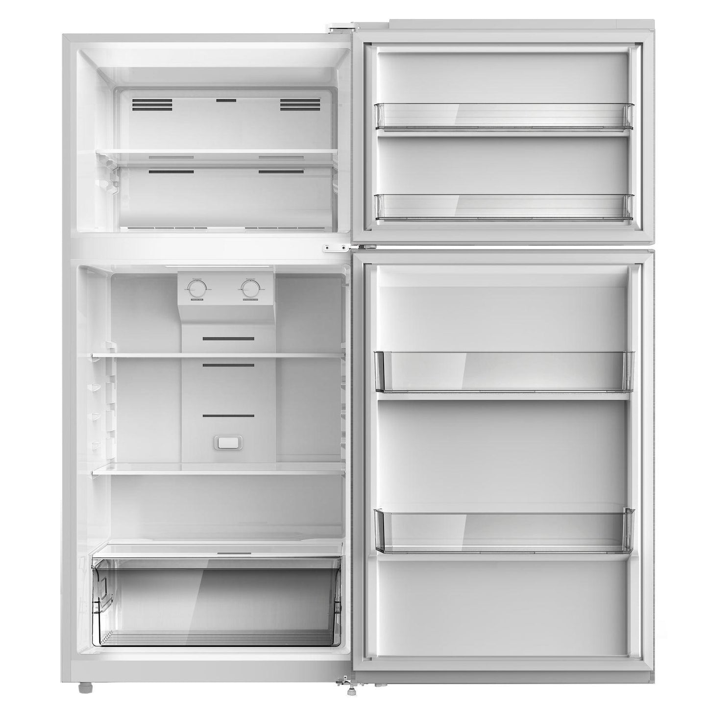 Avanti FF14D3S4 Avanti Frost Free Top Freezer Refrigerator - Stainless Steel / 14.2 Cu. Ft.