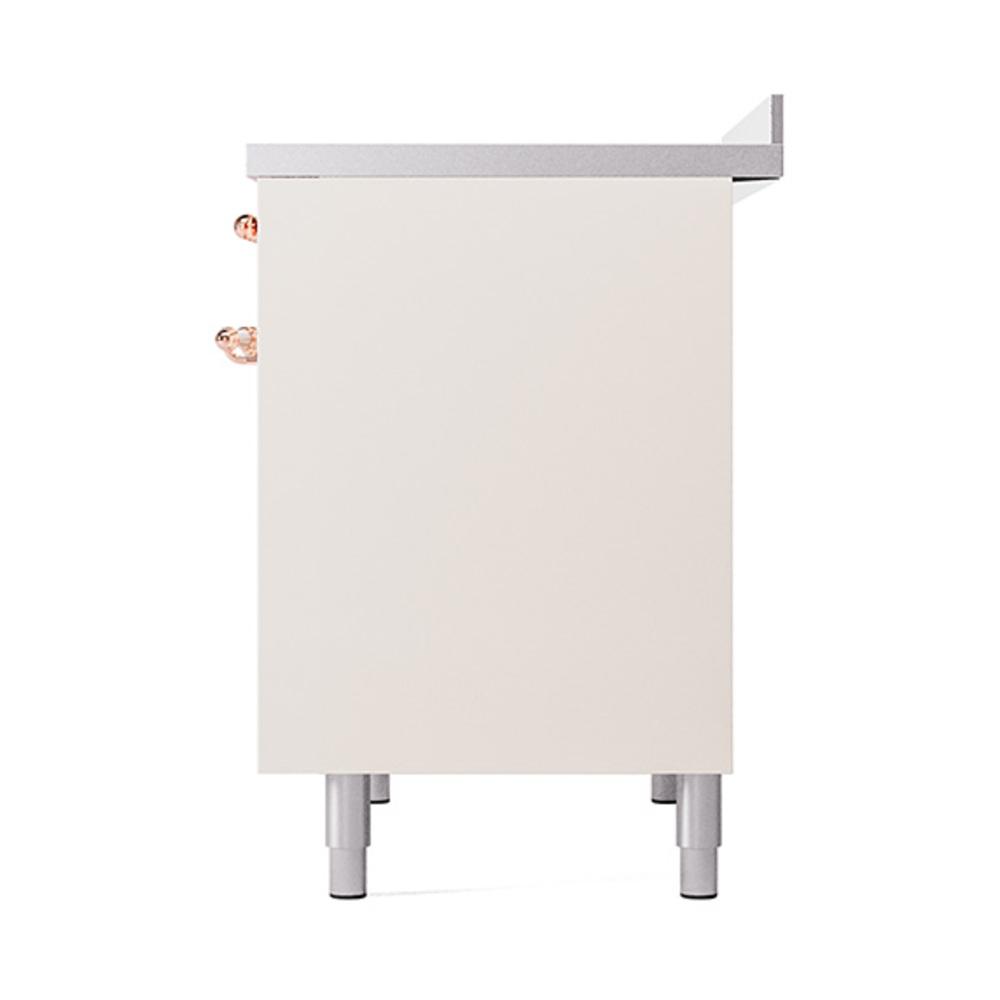 Ilve UNDI406QNMPAWP Ilve Undi406Qnmpawp Nostalgie Ii Noblesse 40" Induction Range (Solid Door, Antique White, Copper)