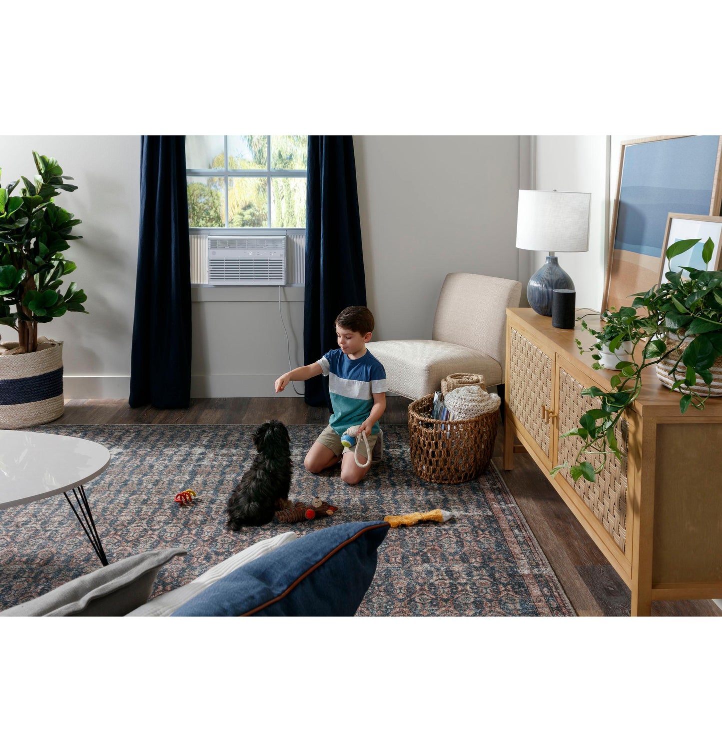 Ge Appliances AHEK08AC Ge® Energy Star® 8,000 Btu Smart Electronic Window Air Conditioner For Medium Rooms Up To 350 Sq. Ft.