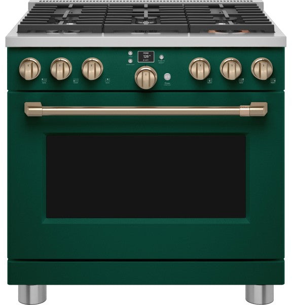 Café™ C2Y366P5TG2 Café™ 36" Smart Dual-Fuel Commercial-Style Range with 6 Burners (Natural Gas)