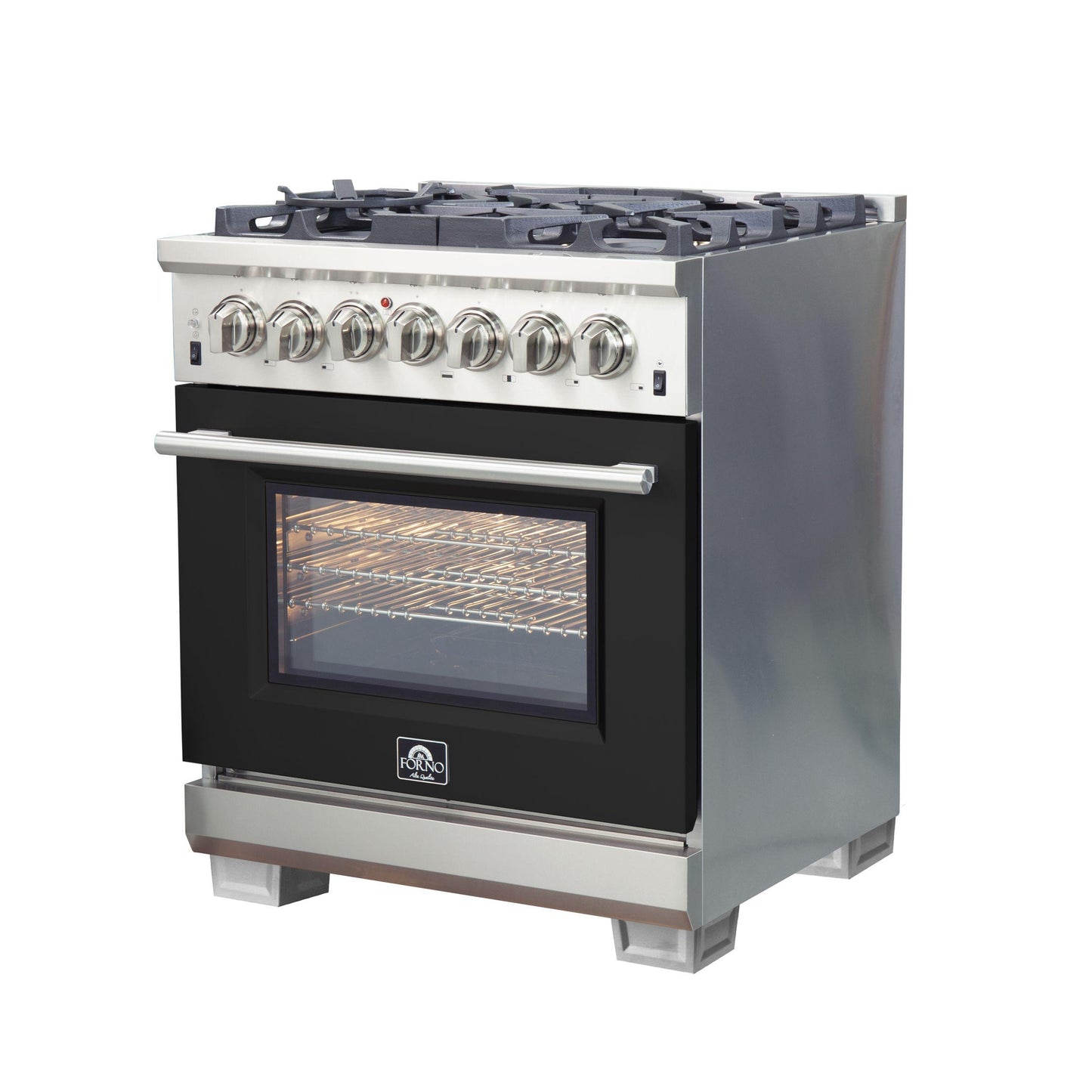 Forno FFSGS618730 Capriasca - Titanium Professional 30" Freestanding Dual Fuel Range