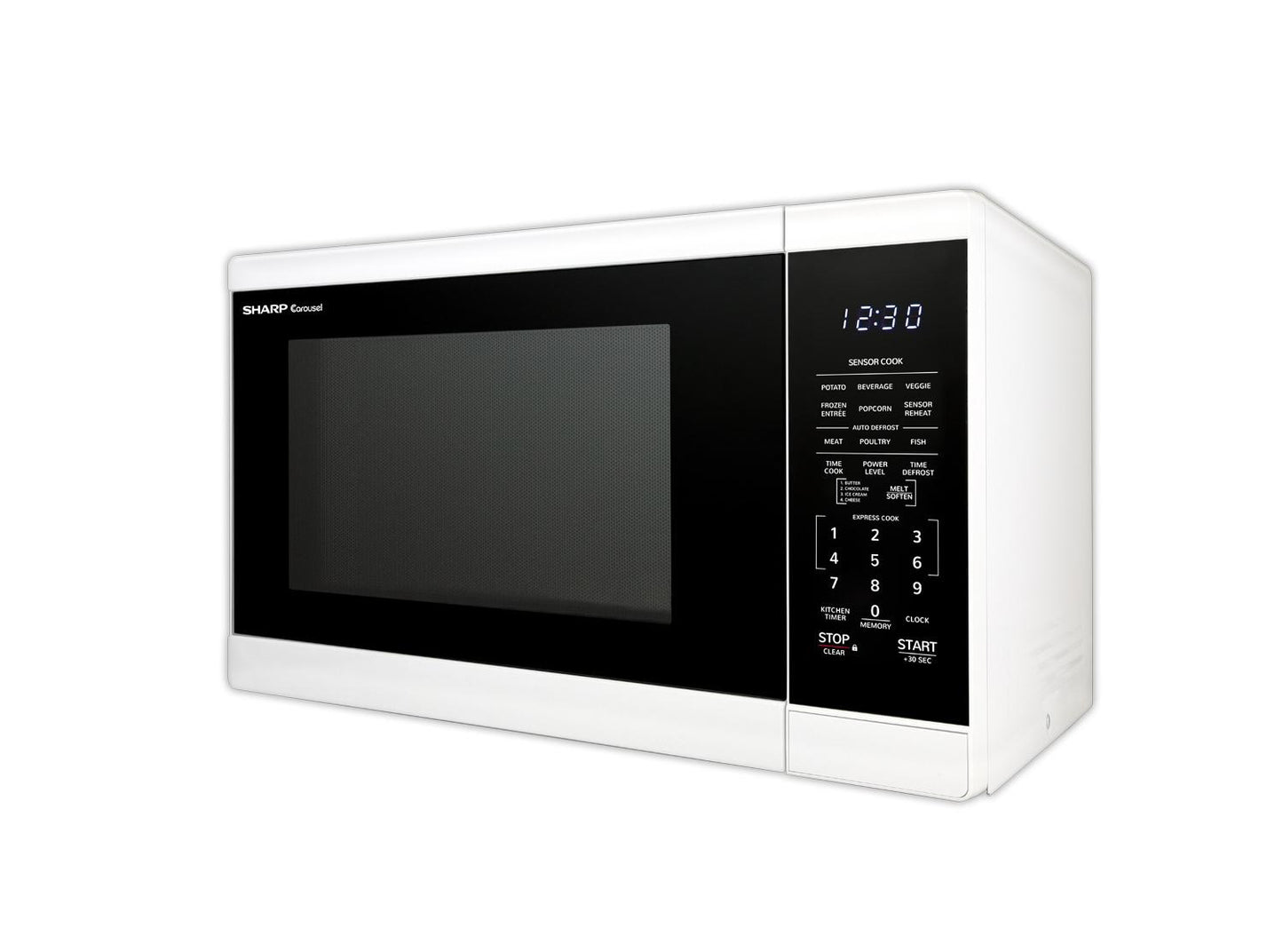 Sharp SMC1461HW 1.4 Cu. Ft. White Countertop Microwave Oven