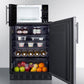 Summit MRF708BLSSA Microwave/Refrigerator Combination With Allocator