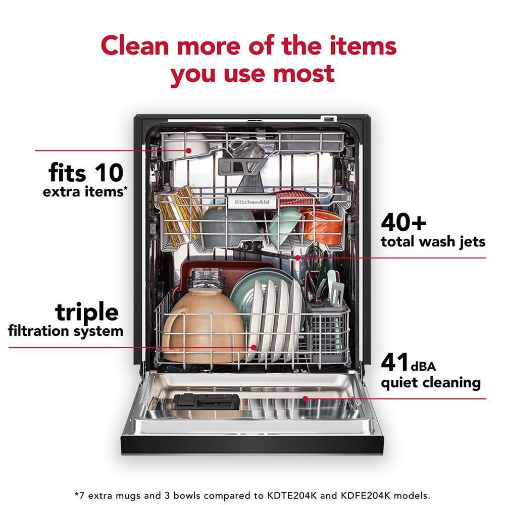 Kitchenaid KDFE304RPS Third Level Jet Rack Dishwasher In Printshield&#8482; Finish, 41 Dba