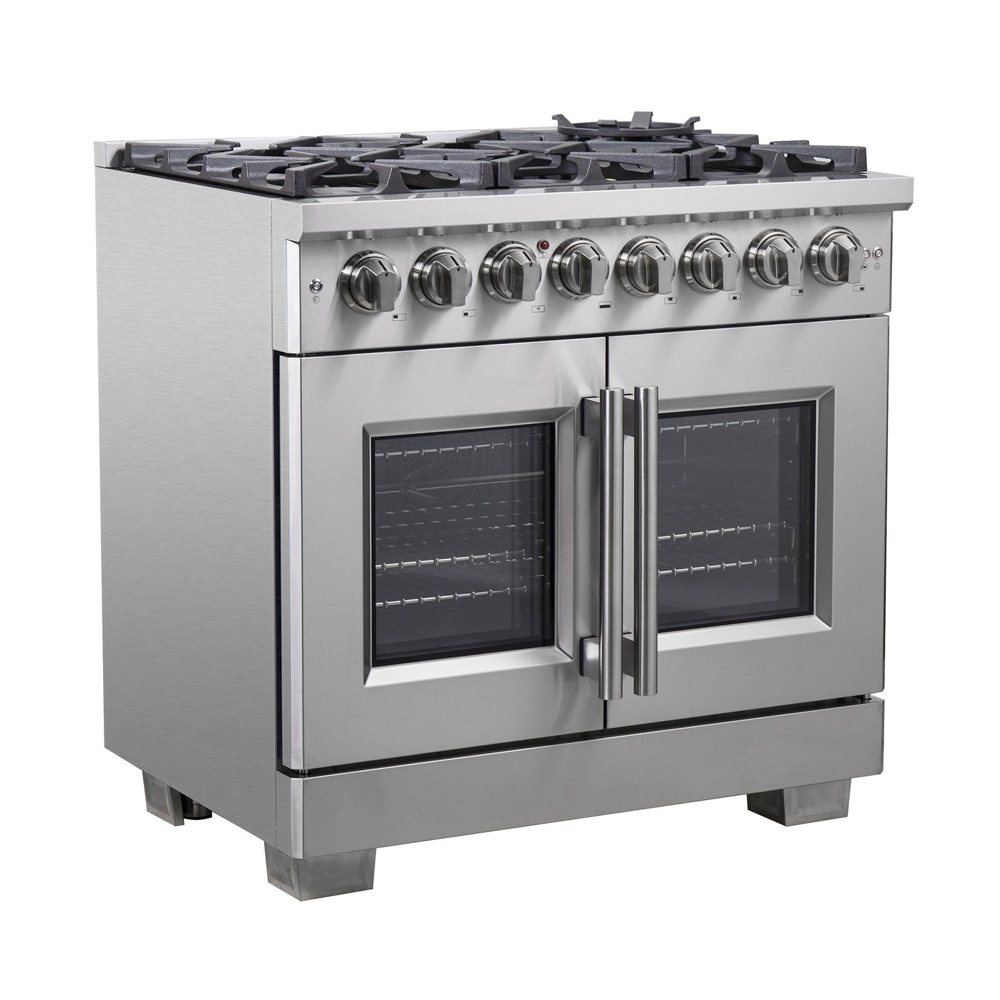 Forno FFSGS638736 Forno Capriasca 36" Freestanding French Door Dual Fuel Range