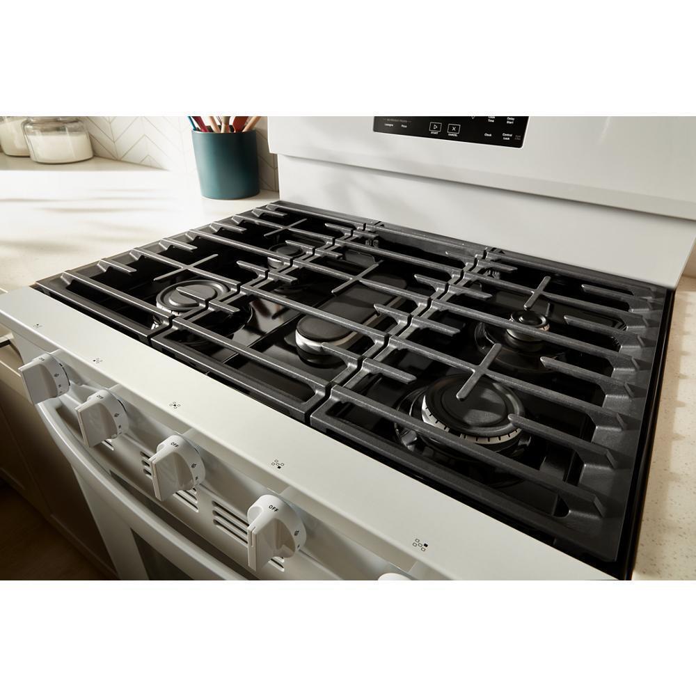 Whirlpool WFGS5030RW 30-Inch Gas Range With Air Cooking Technology, No Preheat Air Fry And Air Baking And Self Clean