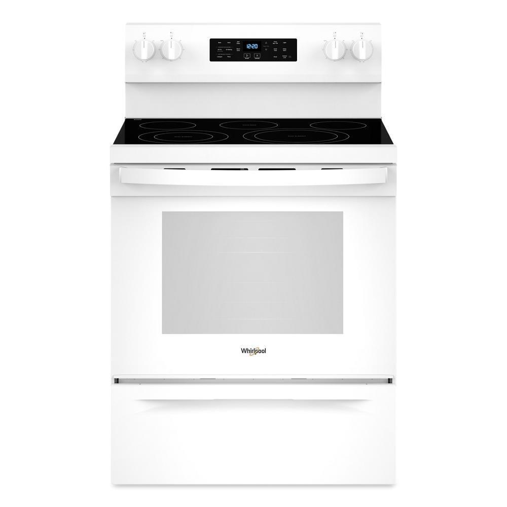 Whirlpool WFES5030RW 30-Inch Energy Star Electric Range With Air Cooking Technology, No Preheat Air Fry And Air Baking And Self Clean